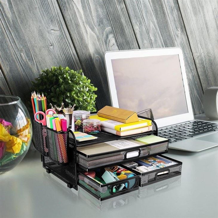 metal desktop storage drawers
